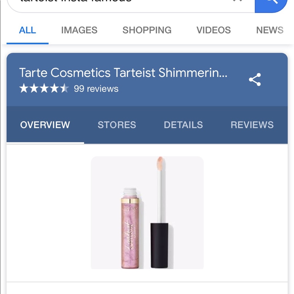 Tarteist Shimmering Lip Paint New